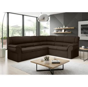 Sedací souprava Rozkládací sedací souprava LAJANA - tmavě hnědá, pravý roh