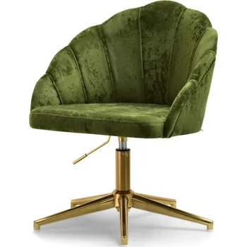 Křeslo Otočné křeslo KARLO - zelené / zlaté
