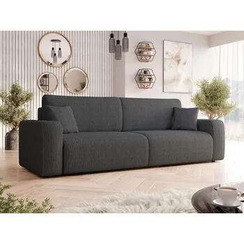 Pohovka Pohovka s úložným prostorem CLEBURNE - tmavá šedá