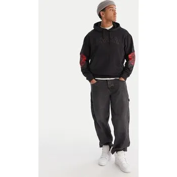 Pánská mikina RVCA Mikina Tiger Sun 23A413505 Černá Regular Fit M