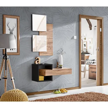 Předsíňová stěna Předsíňová stěna IRA 2 - dub wotan / černá