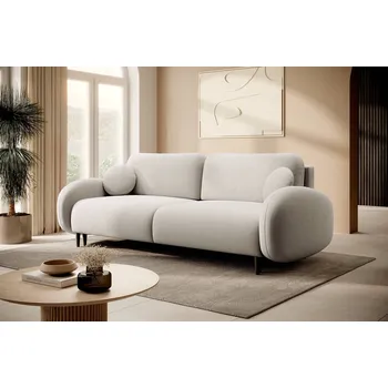 Pohovka Rozkládací dvousedák s úložným prostorem MORDEN - světlý béžový 1