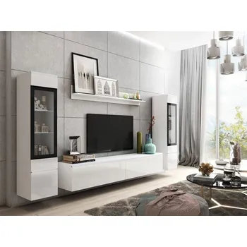 Obývací stěna Obývací stěna s LED osvětlením WANDA 2 - bílá