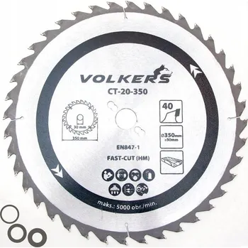 Okružní pila Kotoučová pila na dřevo, 350 x 30 mm T40