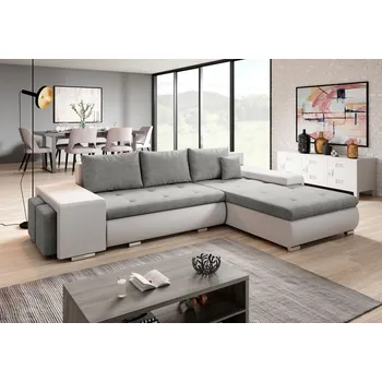 Sedací souprava Sedací souprava s taburety EDERA MINI - bílá / světle šedá