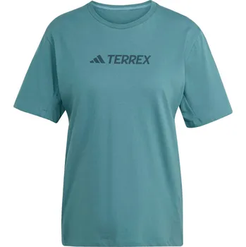 Dámské Tričko s krátkým rukávem ADIDAS W TX LOGO TEE JM2817 – Zelená M