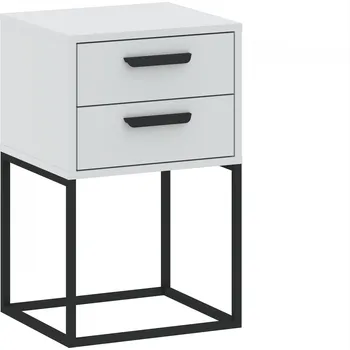 Noční stolek Noční stolek se šuplíky MARETA 6 - bílý
