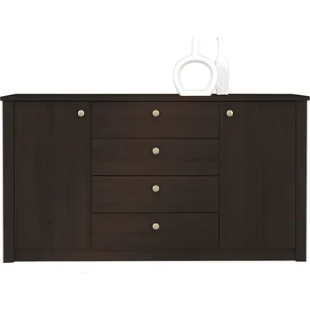 Komoda Kombinovaná komoda FRIDLEY - dub sonoma čokoláda