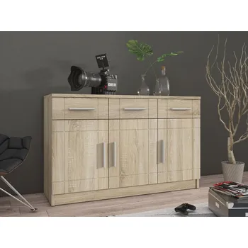Komoda Kombinovaná komoda PARISA - šířka 103 cm, dub sonoma