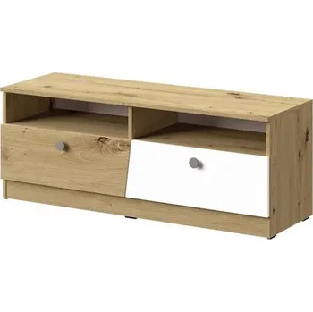 Televizní stolek Televizní stolek CHIMA - dub artisan / bílý / šedý