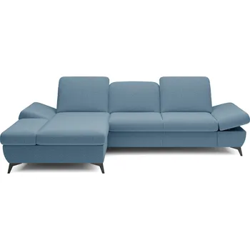 Sedací souprava Rohová rozkládací sedací souprava BROCKVILE - modrá 1, levý roh