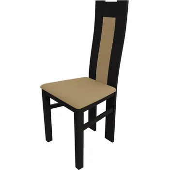 Jídelní židle Kuchyňská židle MOVILE 19 - wenge / béžová