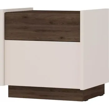 Noční stolek Noční stolek HELENE - béžový / ořech okapi