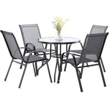 Zahradní sestava Sestava zahradního nábytku BELLA - šedá