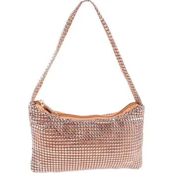 Kabelka Kabelka 22x13 cm, střední, 3 růžové zlato