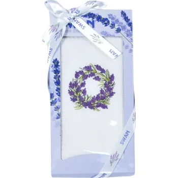 Utěrka Praktik Dárkové balení utěrky SWAN Levandule věnec 50x70 cm 1 ks
