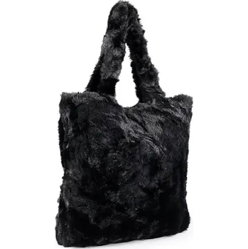 Kabelka Kožešinová kabelka 36x37 cm, střední, 2 černá