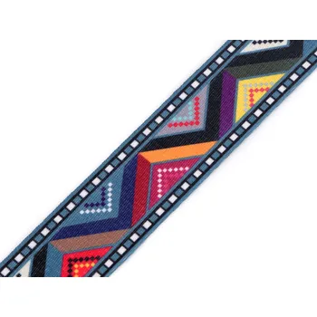 Oboustranný popruh šíře 38 mm, střední, 4 multikolor