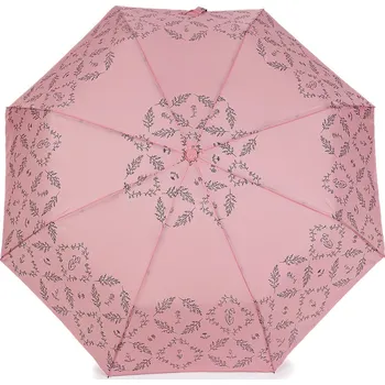 Dámský skládací vystřelovací deštník, velké, 2 pudrová