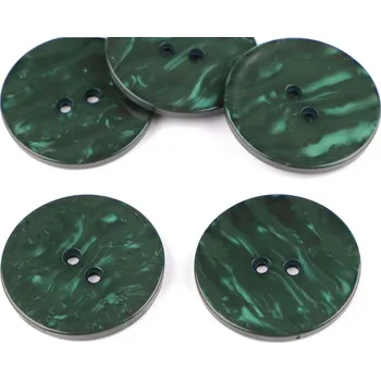 Knoflík Knoflík perleťový velikost 60", střední, 31 zelená tmavá perleť