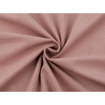 Velvet / samet strukturovaný jednobarevný, střední, 4 pudrová