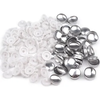 Knoflík Knoflík na potahování velikost 20", střední, 2 bílá