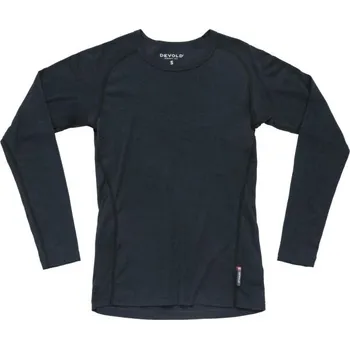 Dámské termoprádlo Dámské funkční triko Devold LAUPAREN MERINO 190 XS Tmavě šedá, Bílá