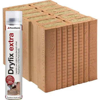 zdivo Cihla Porotherm 38 TB Profi Dryfix 1/2 P10 broušená – 123×380×249 mm