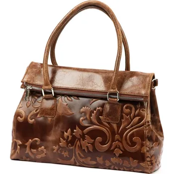 Kožená kabelka Luka hnědá KZ2258606