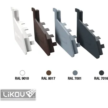 soklová lišta Koncovka balkónové lišty BB-K 2 ks – bílá