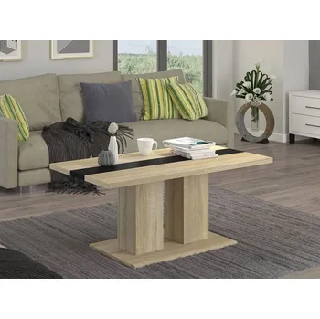 Konferenční stolek Konferenční stolek ASHE - dub sonoma / černý