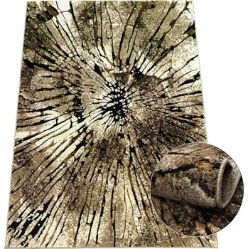 Koberec Kusový koberec s abstraktním vzorem 200x290 BRAWLEY 2 - béžový / hnědý