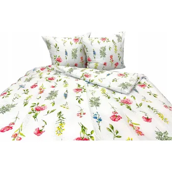 Povlečení Krepové povlečení Lux 160x200 2650-1 barevné květiny