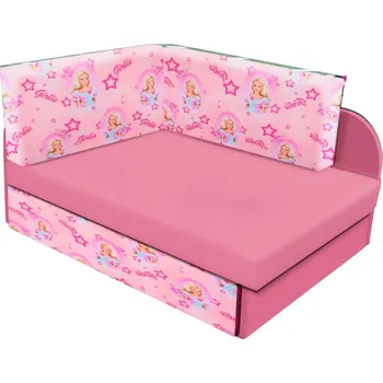 Pohovka Dětská rozkládací pohovka FATAJA - růžová / vzor 2