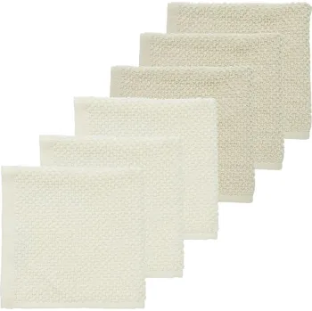 Meyco Sada žínek Popcorn 6ks (30x30) - Natural/soft sand