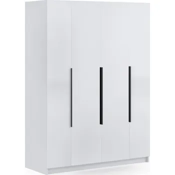 Šatní skříň Moderní šatní skříň 180/60 AUREN - lesklá bílá