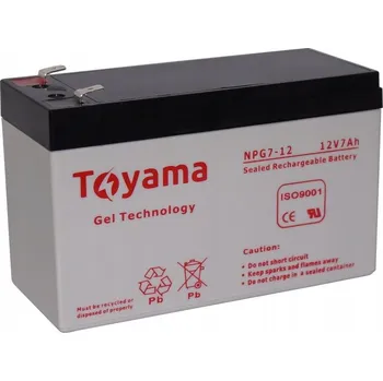Motobaterie Gelový akumulátor (GEL) Toyama NPG 7 12V 7Ah, skutečná gel