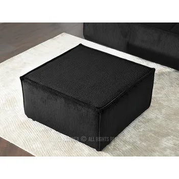 Taburet Čalouněný taburet GERALD - černý