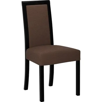 Jídelní židle Jídelní židle s látkovým potahem ENELI 3 - černá / hnědá 2