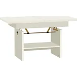 Rozkládací a zvedací konferenční stolek ALEK - alspká bílá