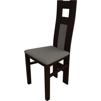 Jídelní židle Jídelní židle MOVILE 20 - ořech / šedá ekokůže