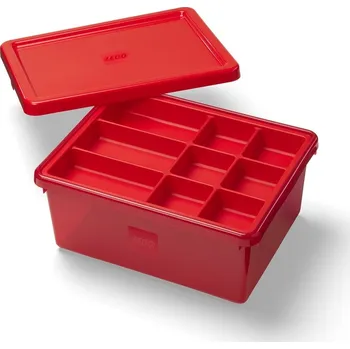 ostatní stavebnice LEGO ÚLOŽNÝ BOX A ORGANIZÉR KRABIČKA NA STAVEBNICE VELKÁ ČERVENÁ 41310800
