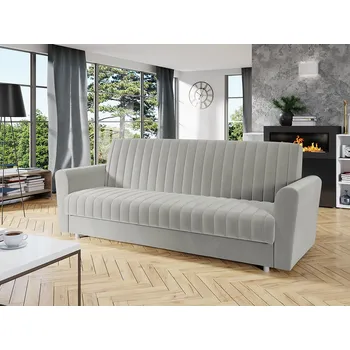 Pohovka Rozkládací pohovka s úložným prostorem SICARE - šedá