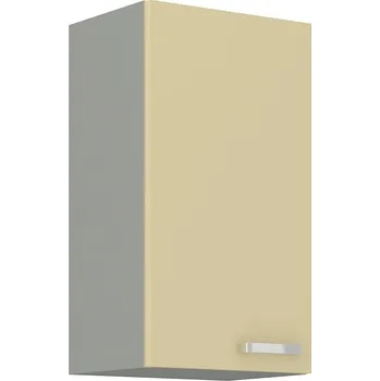 Kuchyňská linka Horní kuchyňská skříňka ULLERIKE - šířka 40 cm, krémová / šedá