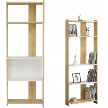 Knihovna REGÁL NA KNIHY STOJÍCÍ POLICE Praktický Dub Abis 165cm Moderní Styl