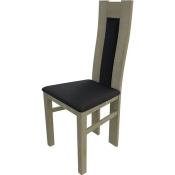 Jídelní židle Kuchyňská židle MOVILE 19 - dub sonoma / černá ekokůže