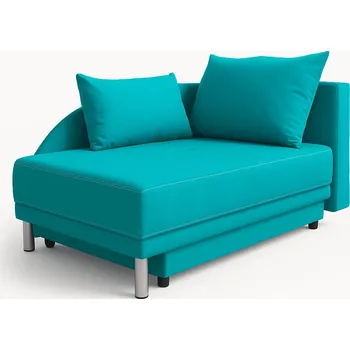 Pohovka Dětská rozkládací pohovka ANASTAZJA - světle modrá, pravá