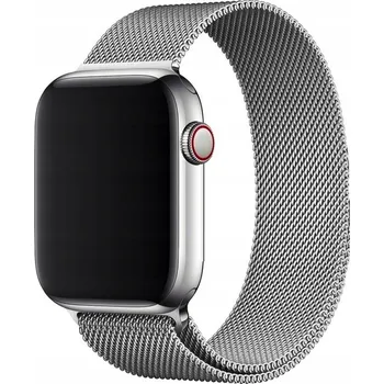Náramek ŘEMÍNEK PRO APPLE WATCH 4/5/6/7/8/9/SE 42/44 MM NÁRAMEK OCEL STŘÍBRNÝ