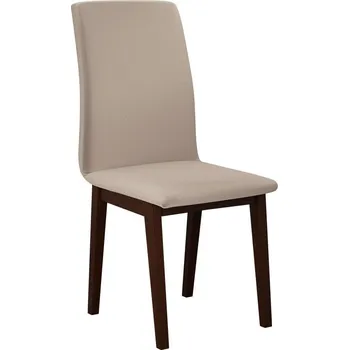 Čalouněná židle do kuchyně ADKINS 1 - ořech / béžová