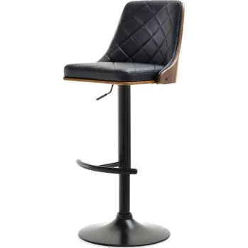 Barová židle Nastavitelná barová židle MIKAELA - ořech / černá